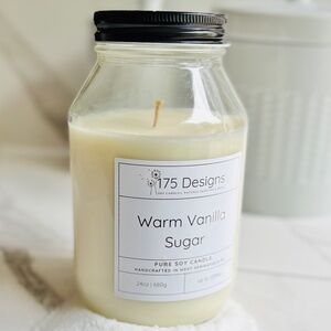 Hand-Poured Soy Candle | Warm Vanilla Sugar
